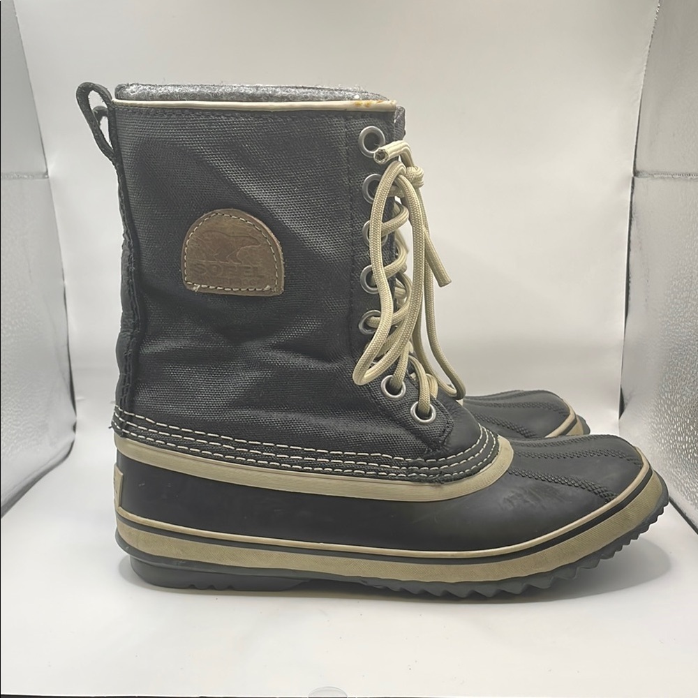 Sorel - Classic Waterproof Boots - Black Tan - 7.5